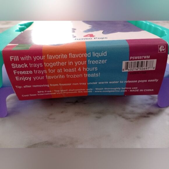 NIP Coolgear Unicorn Ice Pops Ice Molds - Picture 4 of 4